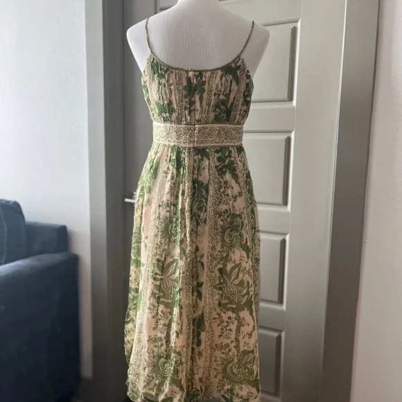 Jones New York Silk Green Pattern Dress - Picture 5 of 8